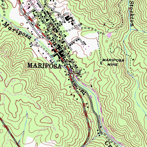 Topographic Map of Saint Josephs Catholic Church, CA