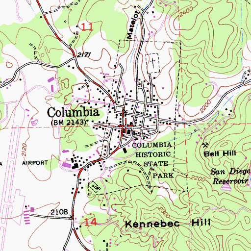 Topographic Map of Knapp Building, CA