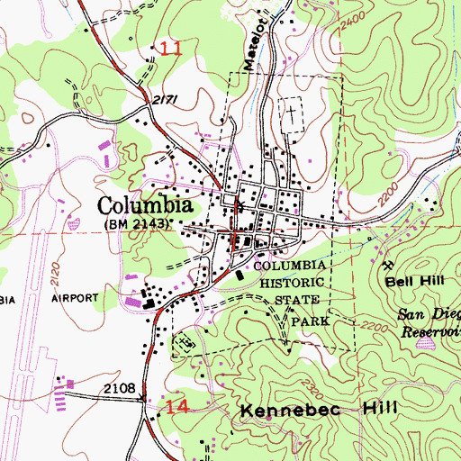 Topographic Map of Leavitt and Walker Building, CA