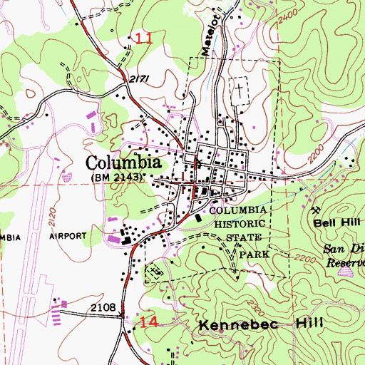 Topographic Map of McChesney Building, CA