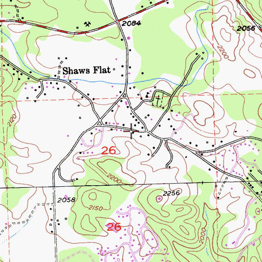 Topographic Map of Mississippi House, CA