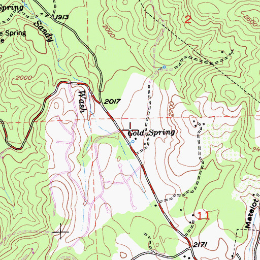 Topographic Map of Pioneer Park, CA