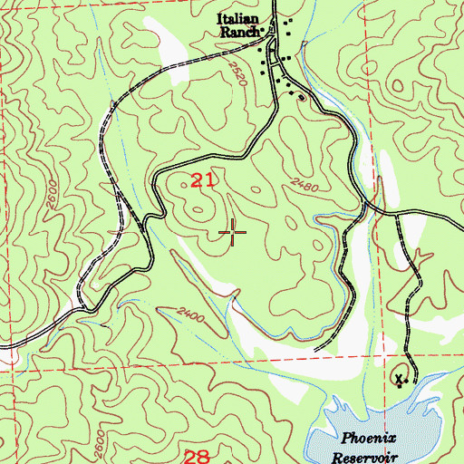 Topographic Map of Apple Valley Estates, CA