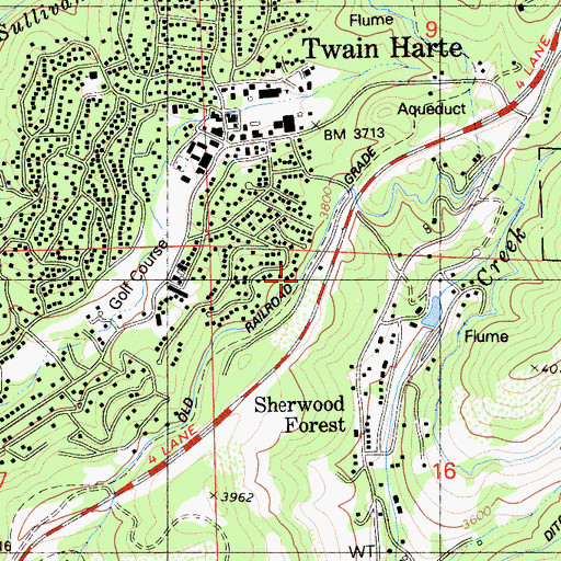 Topographic Map of Cedar Pines Vista, CA