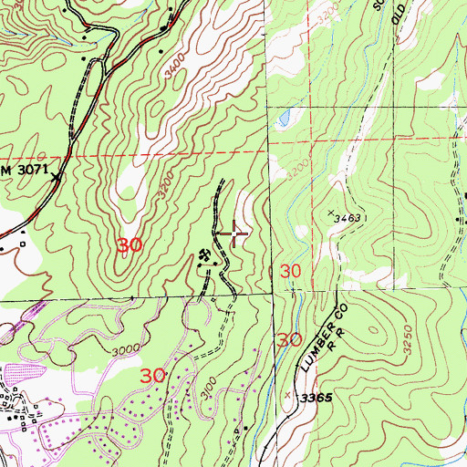 Topographic Map of Chaparral Heights, CA