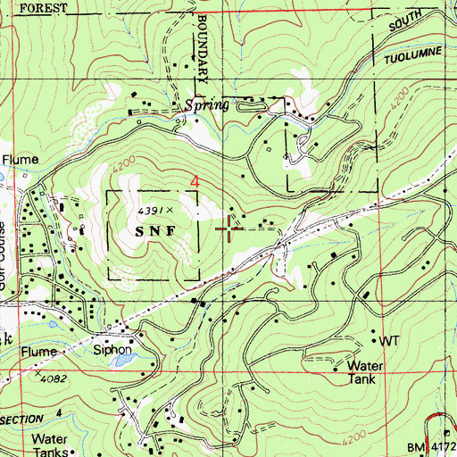 Topographic Map of Lakewood Highlands, CA