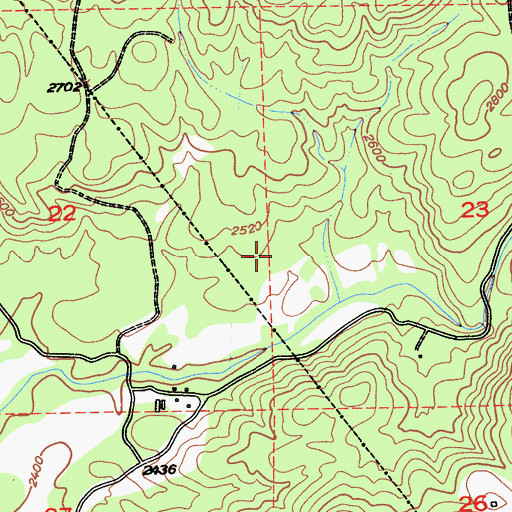 Topographic Map of Phoenix Lake County Club Estates, CA