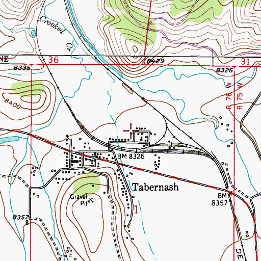 Topographic Map of Ranch Creek, CO