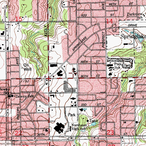 Topographic Map of Mount Carmel Baptist Church, OK