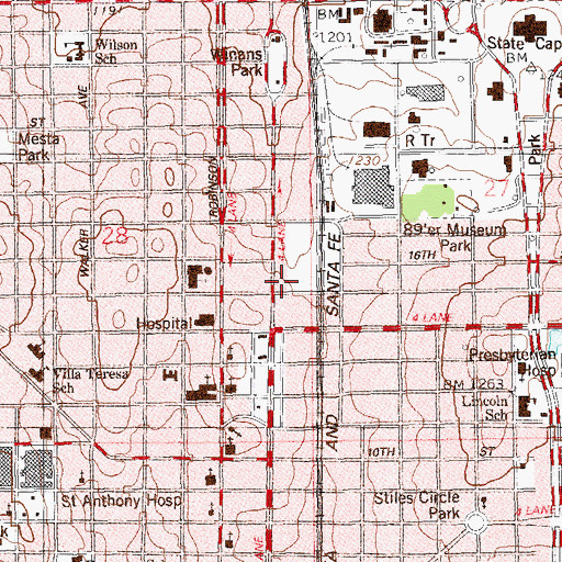 Topographic Map of New Testament Holiness Apostlic Church, OK