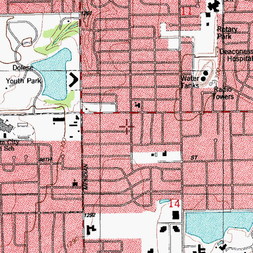Topographic Map of Oklahoma Conference Free Church, OK