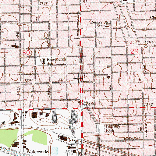 Topographic Map of Redemption United Methodist Church, OK