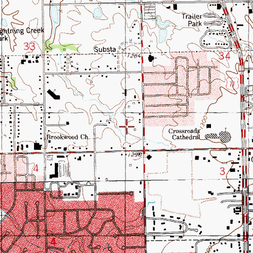 Topographic Map of Revival of Faith, OK