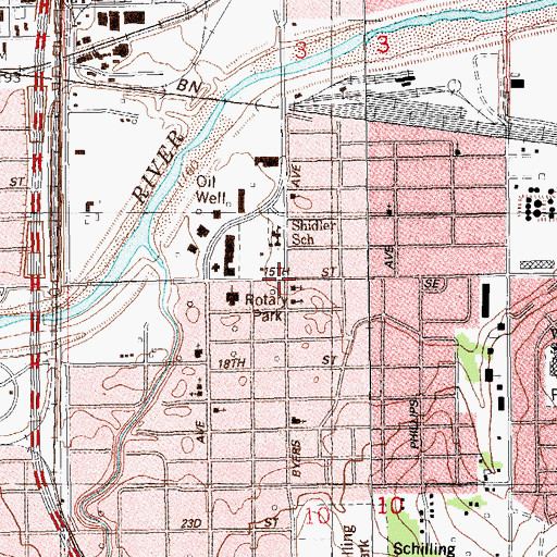 Topographic Map of Skyline-Urban Ministry, OK