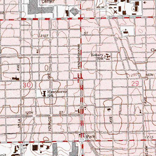 Topographic Map of Saint Elijah Antiochian Orthodox, OK