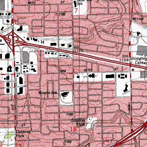 Topographic Map of Saint Stephens Presbyterian Church, OK