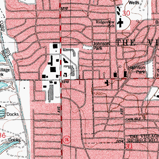 Topographic Map of Sunnymeade Baptist Church, OK