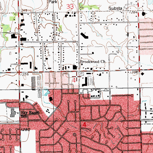 Topographic Map of Westmoore Community Covenent, OK