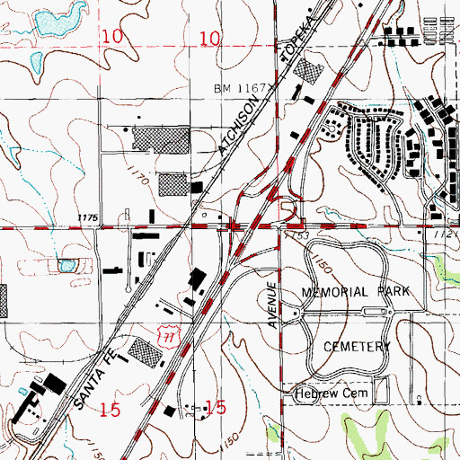 Topographic Map of World Outreach Church, OK