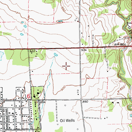 Topographic Map of Bible Evanglistic Temple, OK