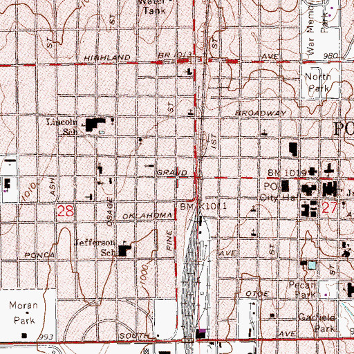 Topographic Map of Believers Fellowship Church, OK