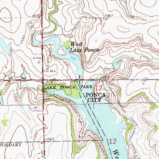 Topographic Map of First Free Will Baptist Church, OK