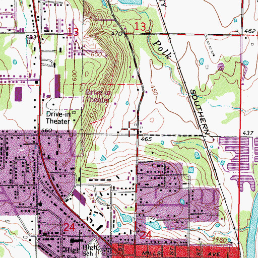 Topographic Map of The Church of Jesus Christ of Latter Day Saints, OK
