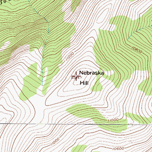 Topographic Map of Nebraska Hill, CO