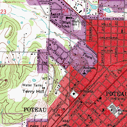 Topographic Map of Saint Barnabas Episcopal Church, OK