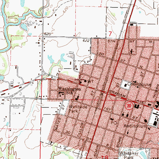 Topographic Map of Pryor Apostolic Church, OK