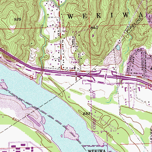 Topographic Map of First Pentecostal Holiness Church, OK