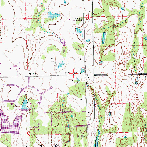 Topographic Map of Faith Assembly of God, OK