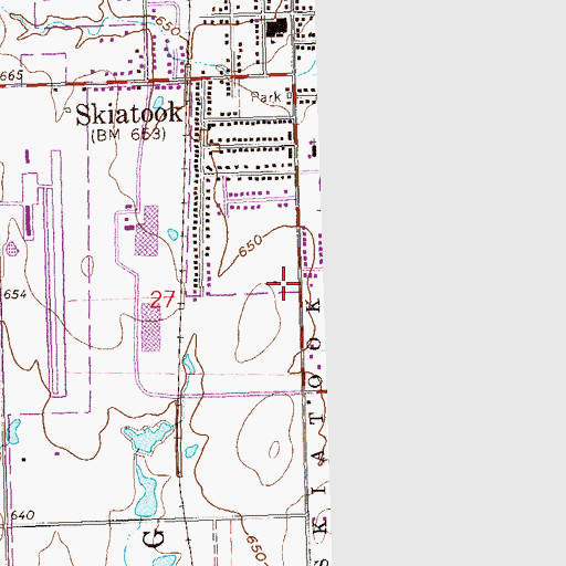 Topographic Map of Skiatook First Assembly of God, OK