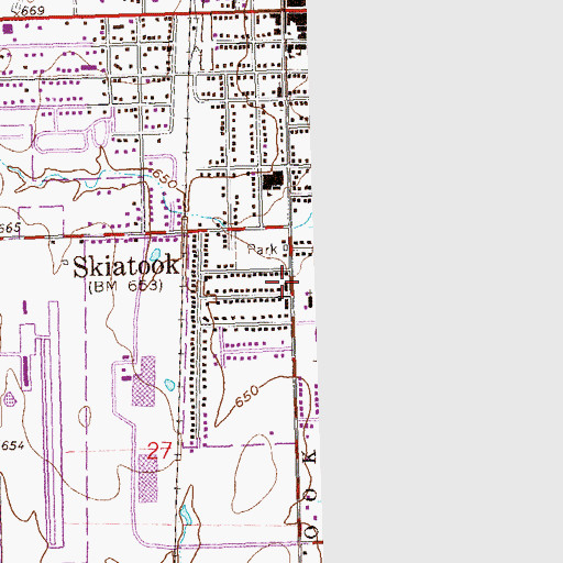 Topographic Map of United Methodist Church, OK