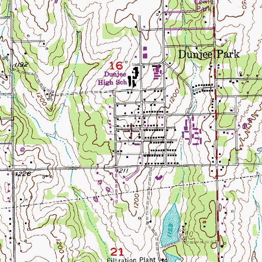 Topographic Map of Israel Chapel Church, OK