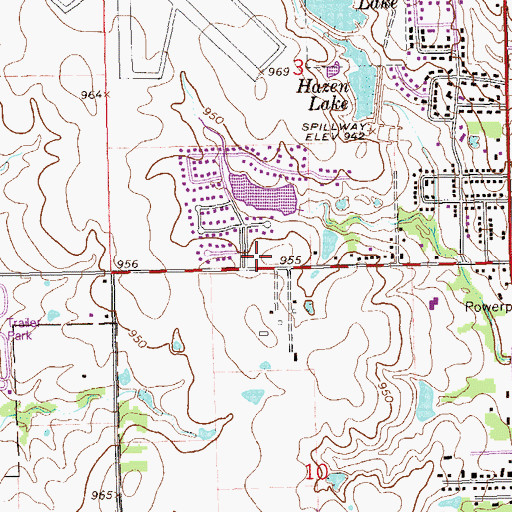 Topographic Map of Metrochurch, OK