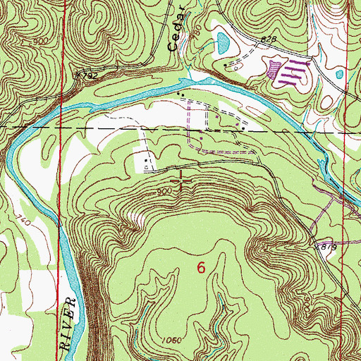 Topographic Map of Light of Christ Community Church, OK