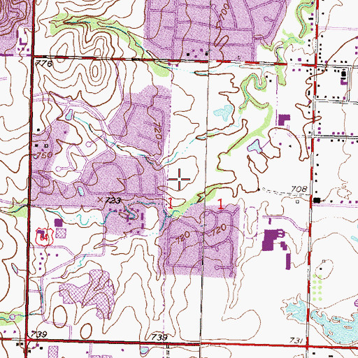 Topographic Map of Aldersgate United Methodist Church, OK