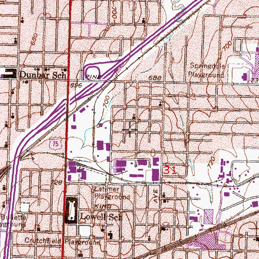 Topographic Map of Apostolado Hispano, OK