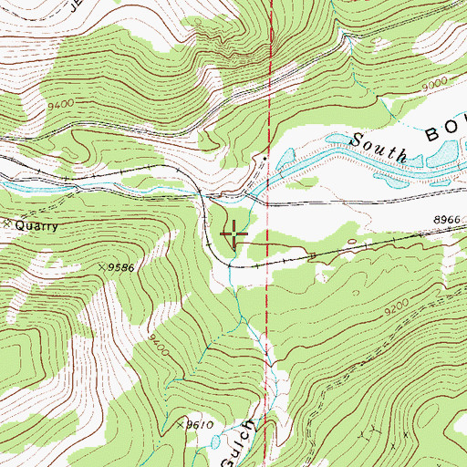 Topographic Map of Mammoth Gulch, CO