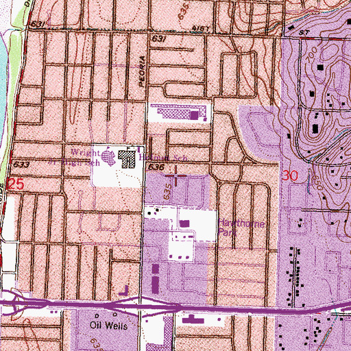Topographic Map of Bethel Seventh Day Adventist Church, OK