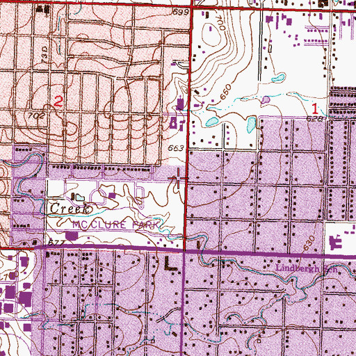 Topographic Map of Bethel Worship Center, OK