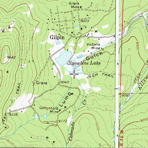 Topographic Map of Colorado Creek, CO