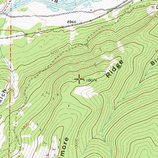 Topographic Map of Baltimore Ridge, CO