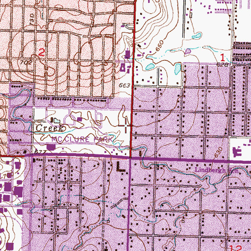 Topographic Map of Church of Christ, OK