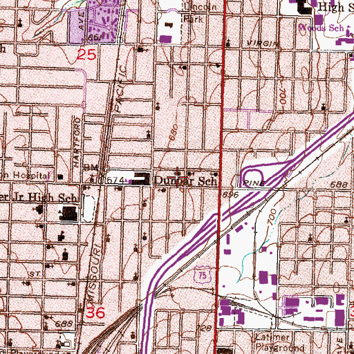 Topographic Map of Church of God Evening Light, OK