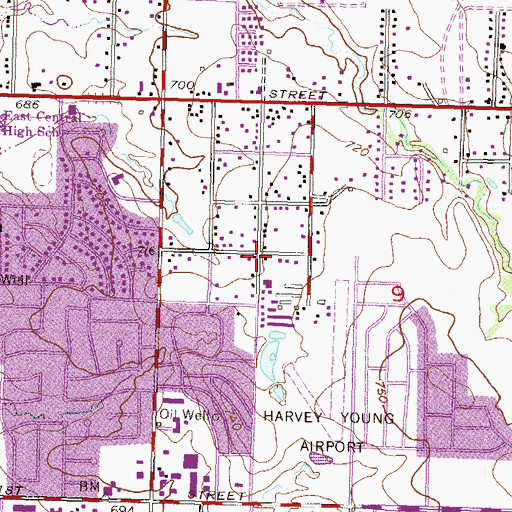 Topographic Map of Church of the God of the Apostolic, OK
