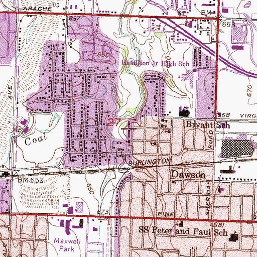 Topographic Map of Church of God of Prophesy, OK
