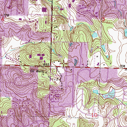 Topographic Map of The Church of Jesus Christ of Latter Day Saints, OK