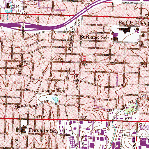 Topographic Map of The Church of Jesus Christ of Latter Day Saints, OK
